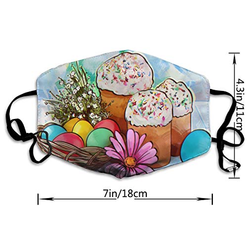 naizi Material transpirable de algodón reutilizable, protecciones faciales de doble capa para exteriores, protecciones faciales de impresión para mujeres y hombres, multicolor