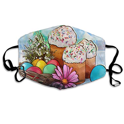 naizi Material transpirable de algodón reutilizable, protecciones faciales de doble capa para exteriores, protecciones faciales de impresión para mujeres y hombres, multicolor