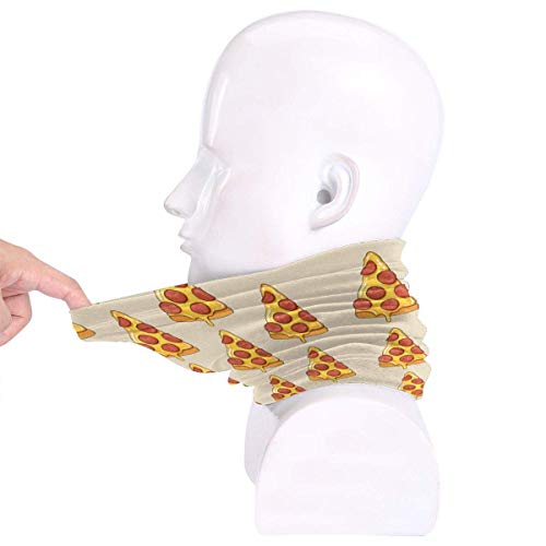 naizi Pizza Impreso Unisex Microfibra Cuello Calentador Headwear Cara Bufanda Máscara Para Invierno Invierno Frío Máscara Bandana Pasamontañas