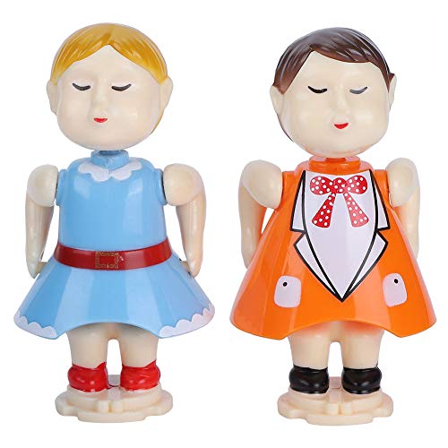 Nannday Caja Musical, 5.6x4.5x6.7in Kissing Couple Doll Joyero Musical, Adultos portátiles para niños