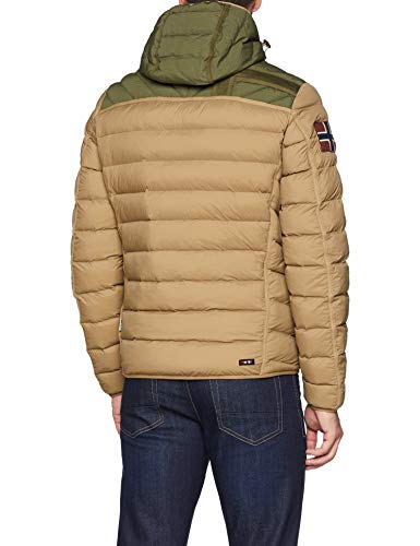 Napapijri Articage Jacke Chaqueta, Beige (Dark Beige Nb8), Medium para Hombre