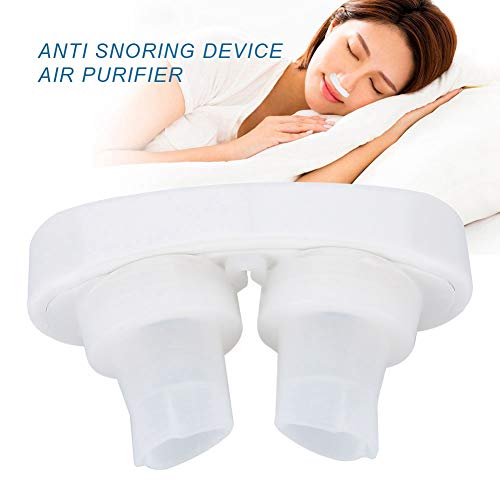 Nariz antirronquidos, Nuevo ronquidos con hemostasia, solución de sueño saludable para dilatadores nasales con ventilación nasal, dormir bien, ronquidos de sueño, hombres, mujeres, niños(White)