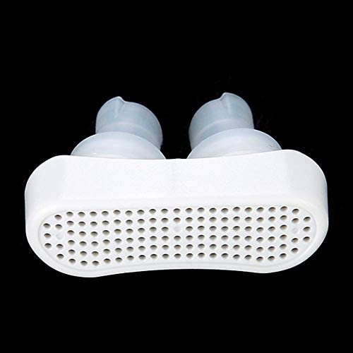 Nariz antirronquidos, Nuevo ronquidos con hemostasia, solución de sueño saludable para dilatadores nasales con ventilación nasal, dormir bien, ronquidos de sueño, hombres, mujeres, niños(White)