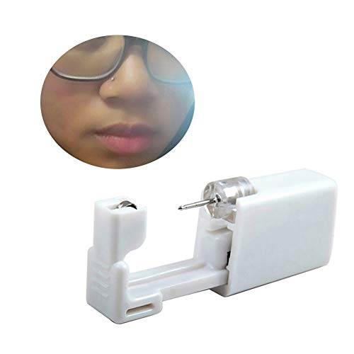 Nariz Piercing desechable estéril pistolas Oreja Piercing Kit con el oído herramienta de seguridad de la pistola a la perforación del perno de acero para perforar 2set Materiales de gasto en color