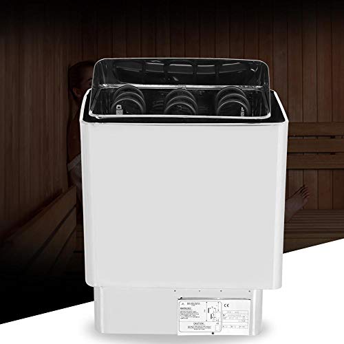 Naroote Estufa de Sauna, 9KW Calefacción de baño Control Externo Ducha Calentador de Estufa de Acero Inoxidable 220-380v