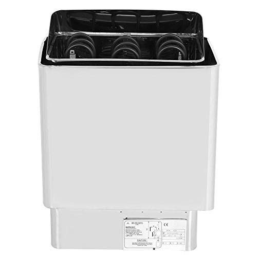 Naroote Estufa de Sauna, 9KW Calefacción de baño Control Externo Ducha Calentador de Estufa de Acero Inoxidable 220-380v