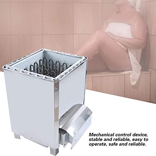 Naroote Estufa de Sauna, generador de Vapor trifásico Control Externo Acero Inoxidable Estufa de Sauna Calentador Equipo de Sala de Sauna 380V(18KW)