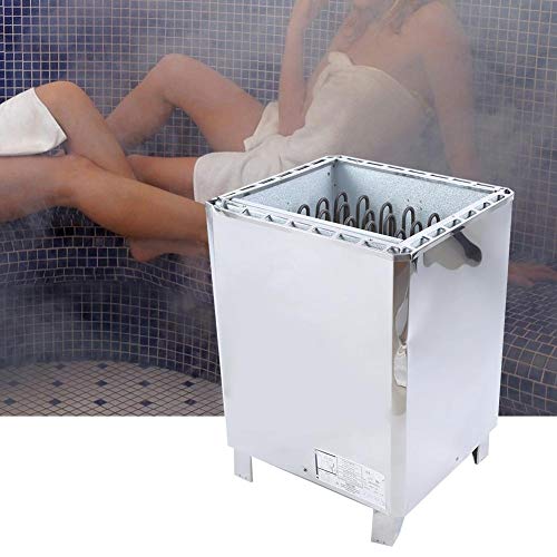 Naroote Estufa de Sauna, generador de Vapor trifásico Control Externo Acero Inoxidable Estufa de Sauna Calentador Equipo de Sala de Sauna 380V(18KW)