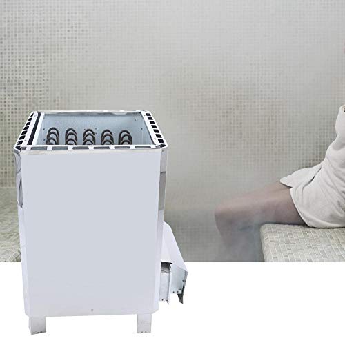 Naroote Estufa de Sauna, generador de Vapor trifásico Control Externo Acero Inoxidable Estufa de Sauna Calentador Equipo de Sala de Sauna 380V(18KW)