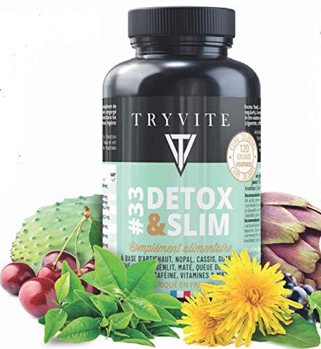 Natural detox del hígado | Supresor del apetito | Ayuda a controlar el peso | alcachofa | Té verde | Guaraná | Diente de león + 10 ingredientes | Cápsulas vegetales