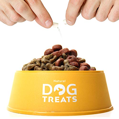 Natural Dog Treats Calmantes para Perros y Gatos, Veterinario Aprobado, Relajante para Estrés, Ansiedad por Separación, Viajes y Ruidos Fuertes, 60 Cápsulas