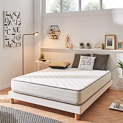 Naturalex | Activisco | Colchón 180x200 Cm Viscoelástico con Propiedades Regenerativas | Acolchado GelFresh Máximo Frescor | Tejidos Multicapas Hipoalergénico | Tecnología AirFresh Plus Ventilación