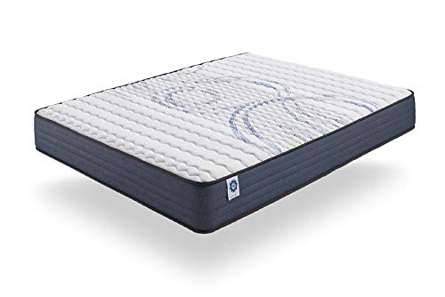 Naturalex | Perfectsleep | Colchón 180x200 Cm | BlueLátex Soporte Equilibrado Adaptable | Ventilación Ideal Tecnología AirFesh | 7 Zonas de Confort Muscular | Hipoalergénico Certificado OekoTex