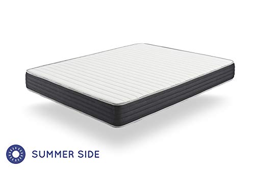 Naturalex | Viscosystem | Colchón 90x190 Cm Alta Gama Combinación Ultima Tecnología Blue-Látex | Viscoelástica Acogida Confortable | 7 Zonas Regeneradoras | Ergonómico Sensación Fresca + OekoTex