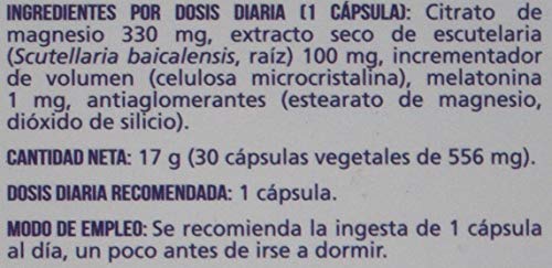 Naturlíder Melatolíder - Complemento Alimenticio con Melatonina 1mg, Escutelaria y Magnesio.