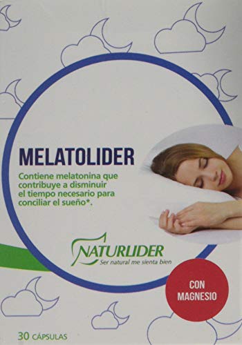Naturlíder Melatolíder - Complemento Alimenticio con Melatonina 1mg, Escutelaria y Magnesio.