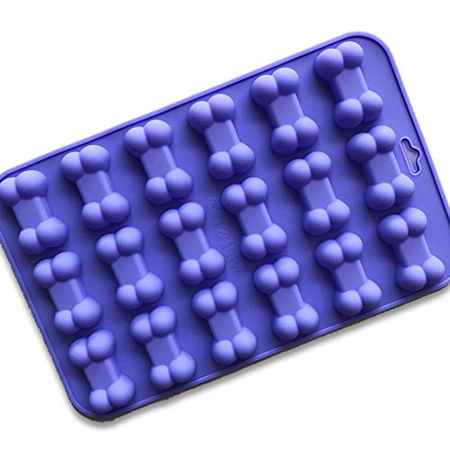 Ndier Dibujos Animados Huesos Silicona Moldes Molde Fondant Decoración Herramientas Jabones Vela Bombilla 18 Bacteria 3D Huesos de Hielo Chocolate Forma DIY mordaza Accesorio de Cocina Herramientas