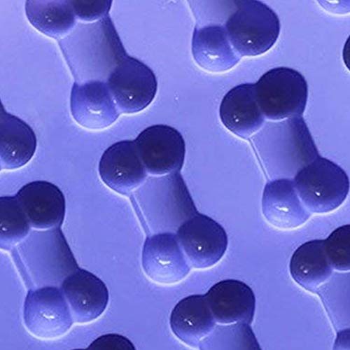 Ndier Dibujos Animados Huesos Silicona Moldes Molde Fondant Decoración Herramientas Jabones Vela Bombilla 18 Bacteria 3D Huesos de Hielo Chocolate Forma DIY mordaza Accesorio de Cocina Herramientas