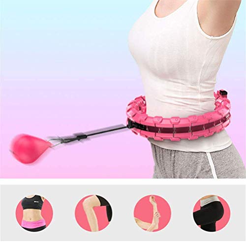 NDYD Entrenamiento Inteligente Hula Hoop, Pesas Quema de Grasa sin Esfuerzo Hula Hoop, Inteligente Desmontable Contar Aros de Hula DSB
