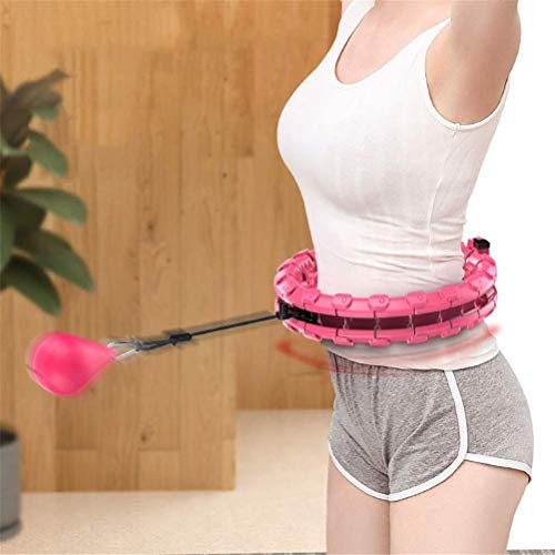 NDYD Entrenamiento Inteligente Hula Hoop, Pesas Quema de Grasa sin Esfuerzo Hula Hoop, Inteligente Desmontable Contar Aros de Hula DSB