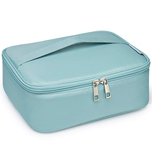 Neceser de maquillaje de viaje, bolsa de aseo grande, organizador para mujeres y niñas, azul celeste (Azul) - NW5023