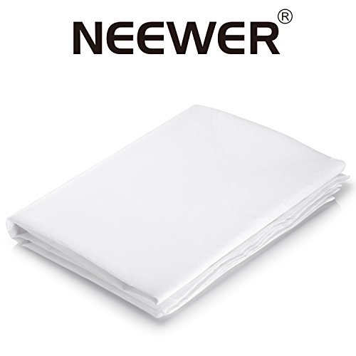 Neewer 20x5 pies/6x1.5 metros de tela de nailon de seda blanca sin costuras para fotografía Softbox, tienda de luz y modificador de iluminación DIY