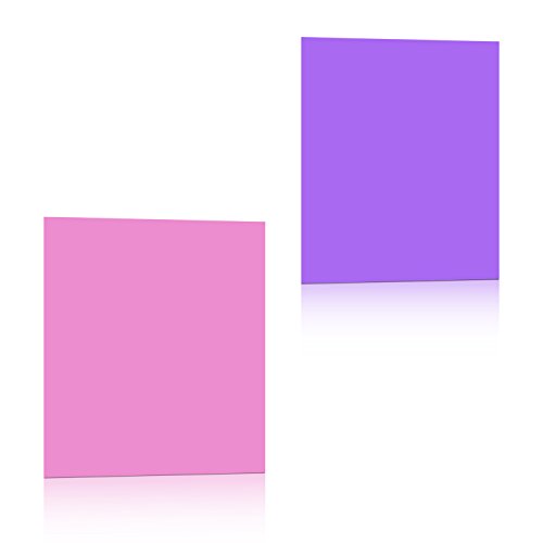 Neewer - Kit de 8 filtros de Colores para Luces de Estudio (12 x 12 "/30 x 30 cm). Colores: Rojo, Amarillo, Naranja, Verde, Morado, Rosa, Azul Claro y Azul Oscuro