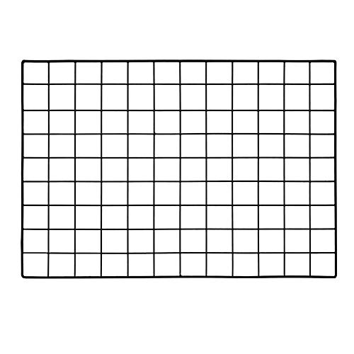 Negro Rejilla Imagen De Pared Rejilla De Hierro Decorativo De La Pared Del Estante Clip Ins Arte Mural Rejilla De Hierro Decorativo Estante Clip De Múltiples Funciones De Visualización De Fotos Pared