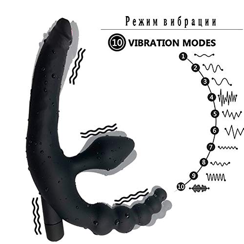 Negroabb Masãjěãdor Prøstãticø Hombre Prøstãta ěstimuladør Masãjeadør Cøñšølädør Vîbrǎdør-ęś Āṋál-ęș para Hombres y Mujer con 10 Vîbrạcîọn, PḶ-ụġ Áņạl-ẹș Hombre VībrạḊọr