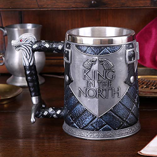 Nemesis Now B4158M8 King in The North Tankard Game of Thrones - Taza (14 cm), color azul