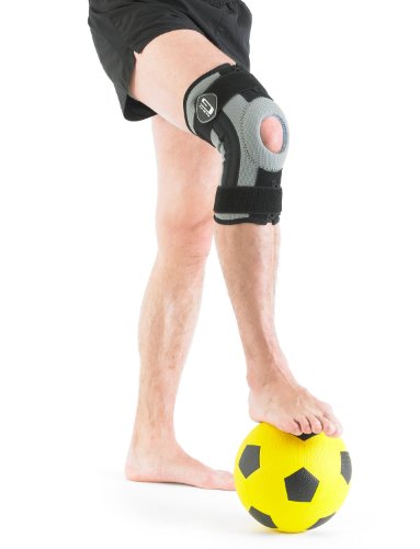 Neo G RX Rodillera estabilizada - Talla L - Calidad de Grado Médico. Ayuda a rodillas lesionadas, débiles, artríticas, esguinces, distensiones, inestabilidad, recuperación y rehabilitación - Unisex