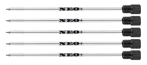 NEO+ Recambio compatible para bolígrafo de cristal con cristales de Swarovski, tinta 10 x Negro