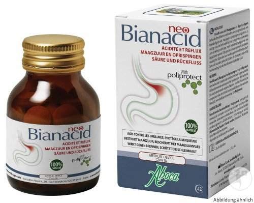 Neobianacid protege la mucosa al combatir el ardor de estómago, 45 pastillas