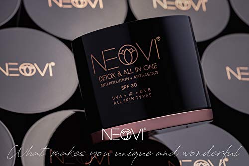 NEOVI ANTI AGING crema de día Vitamina A-C-E Protección solar SPF30 UVA IR UVB Crema hidratante 50 ml DETOX & ANTI POLLUTION día crema solar