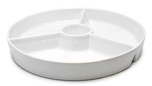 NERTHUS FIH 333 - Plato de snacks de Porcelana para servir, plato de Aperetivos