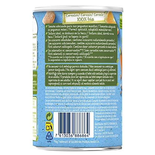 Nestlé Naturnes Bio Nutri Puffs Snack De Cereales Con Zanahoria, A Partir De 10 Meses  - Pack de 5 envases x 35g