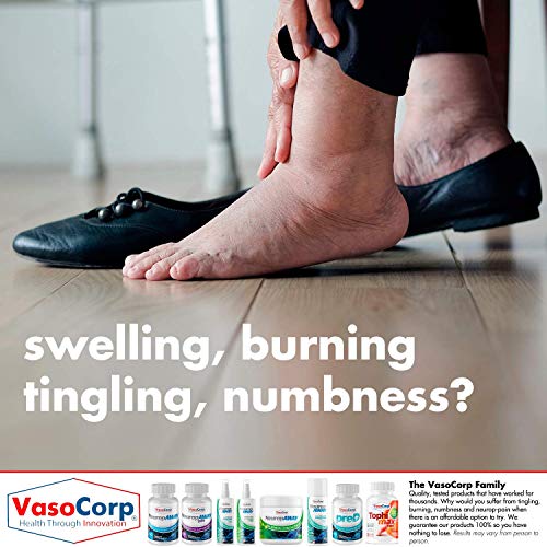 NeuropAWAY fórmula de apoyo del nervio - alivio neuropatía dolor, ardor en los pies, hormigueo, entumecimiento, dolor en las piernas (60 Cápsulas - día)