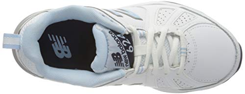 New Balance 624v5, Zapatillas Deportivas para Interior para Mujer, Blanco (White White), 38 EU