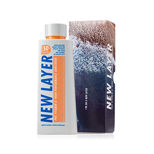 NEW LAYER Protector Solar | SPF 50+ | Pro Vitamina D | Libre de Microplástico | Reef-friendly | Libre de Octocrylene | Resistente al agua (200ml)
