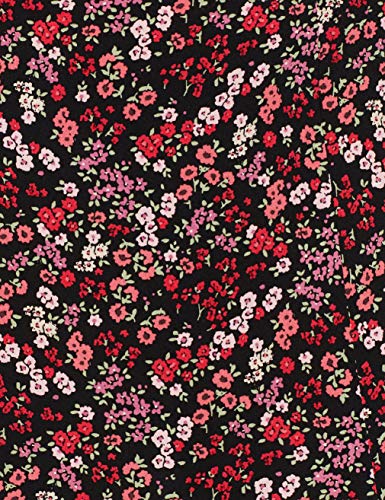 New Look Archie Floral Side Split Midi:9:s8 Falda, Negro (Black Pattern 9), 36 (Talla del Fabricante: 8) para Mujer