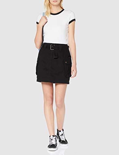 New Look Bellow Skirt Falda, Negro (Black 1), 34 (Talla del Fabricante: 6) para Mujer