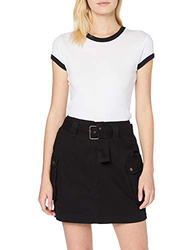 New Look Bellow Skirt Falda, Negro (Black 1), 34 (Talla del Fabricante: 6) para Mujer