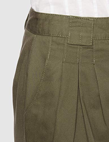 New Look Elena Pleted Chino Jeans, Caqui Oscuro, 10 para Mujer