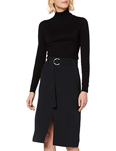 New Look Hoop Belt Falda, Negro (Black 01), 38 para Mujer