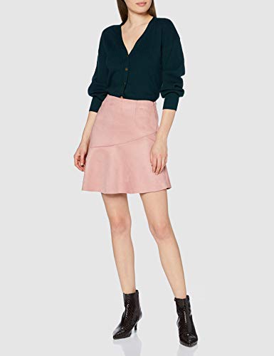 New Look Suedette Falda, Beige (Nude 72), 36 (Talla del Fabricante: 8) para Mujer