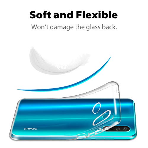 NEW'C Funda para Huawei P30 Lite, Anti- Choques y Anti- Arañazos, Silicona TPU, HD Clara