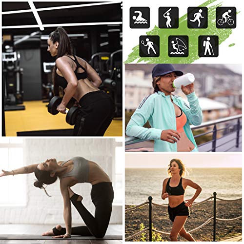 NEWHEY Sujetador Deportivo para Mujer Talla Grande Sujetadores Deportivos Yoga Sport Bra Soporte Bralette Acolchado sin Aros Negro Pack XXL