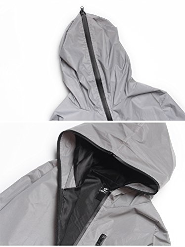 NewL Chaqueta Reflectante Ropa de Ciclismo para Hombres Deportes al Aire Libre para Hombres y Mujeres Chaqueta Reflectante con Capucha (S)