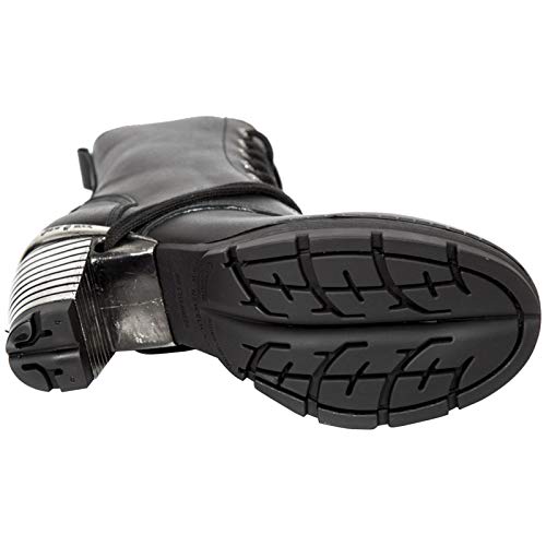 Newrock New Rock Botas Estilo M.TR001 S1 Negro Mujer Talones De Acero (42)