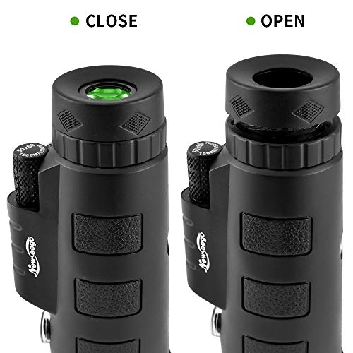 Newseego 50x60 Telescopio Monocular, HD de Alta Potencia con Clip de Teléfono y Trípode para Teléfono Celular, Telescopio de Doble Enfoque BAK4 Prism para Observación de Aves, Turismo